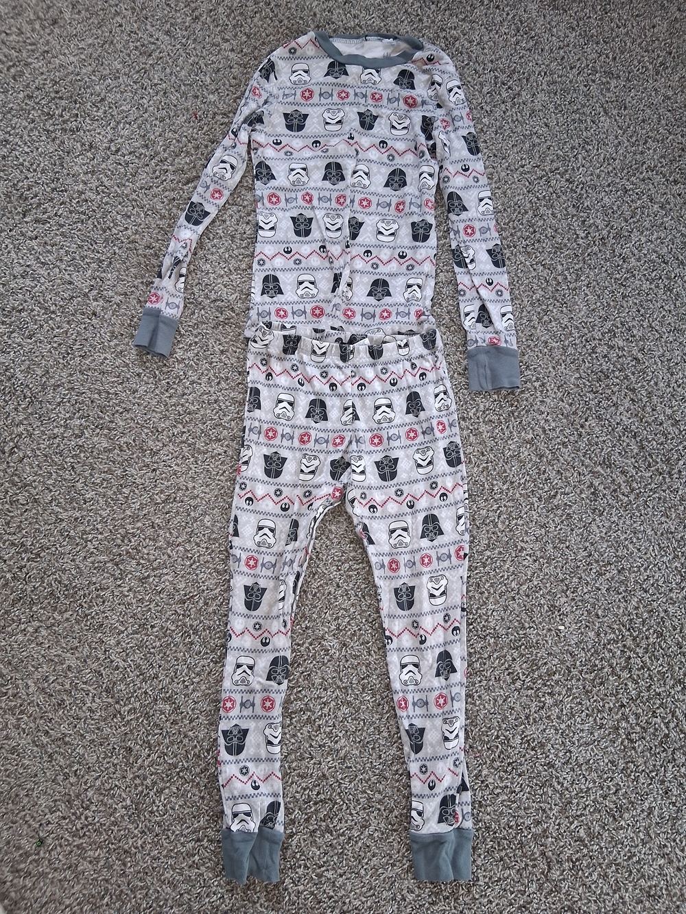 Star Wars Grey, Black & Red Character Pajama Set